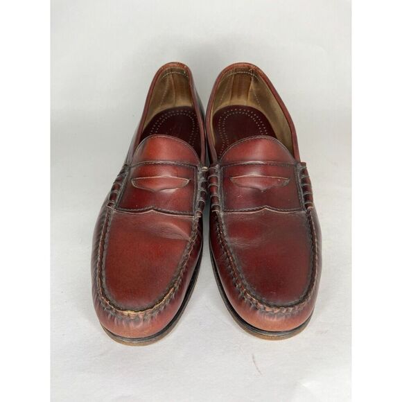 Cole Haan Burgundy Brown Slip On Penny Loafers Dress Shoes Men’s Sz 11D US/44EU - Picture 11 of 13